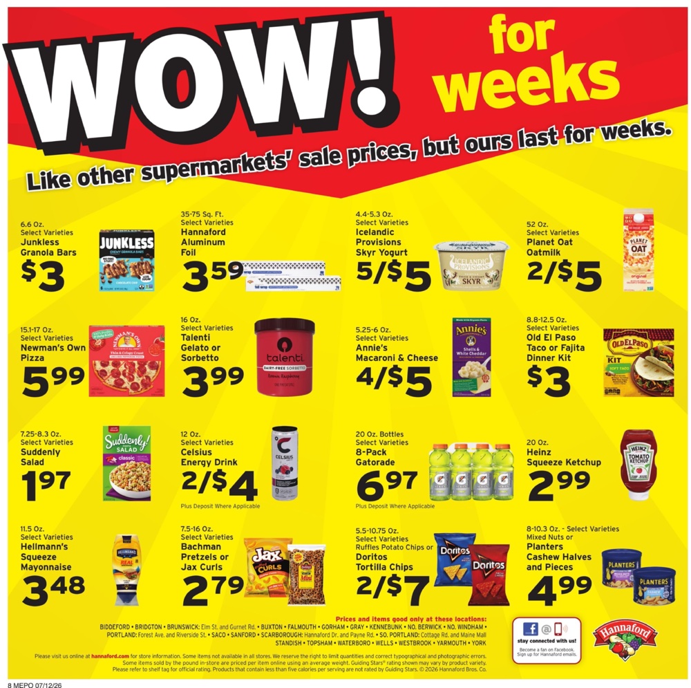 Hannaford Weekly Ad July 12 - 18, 2026 - Image 2 July 12 - 18