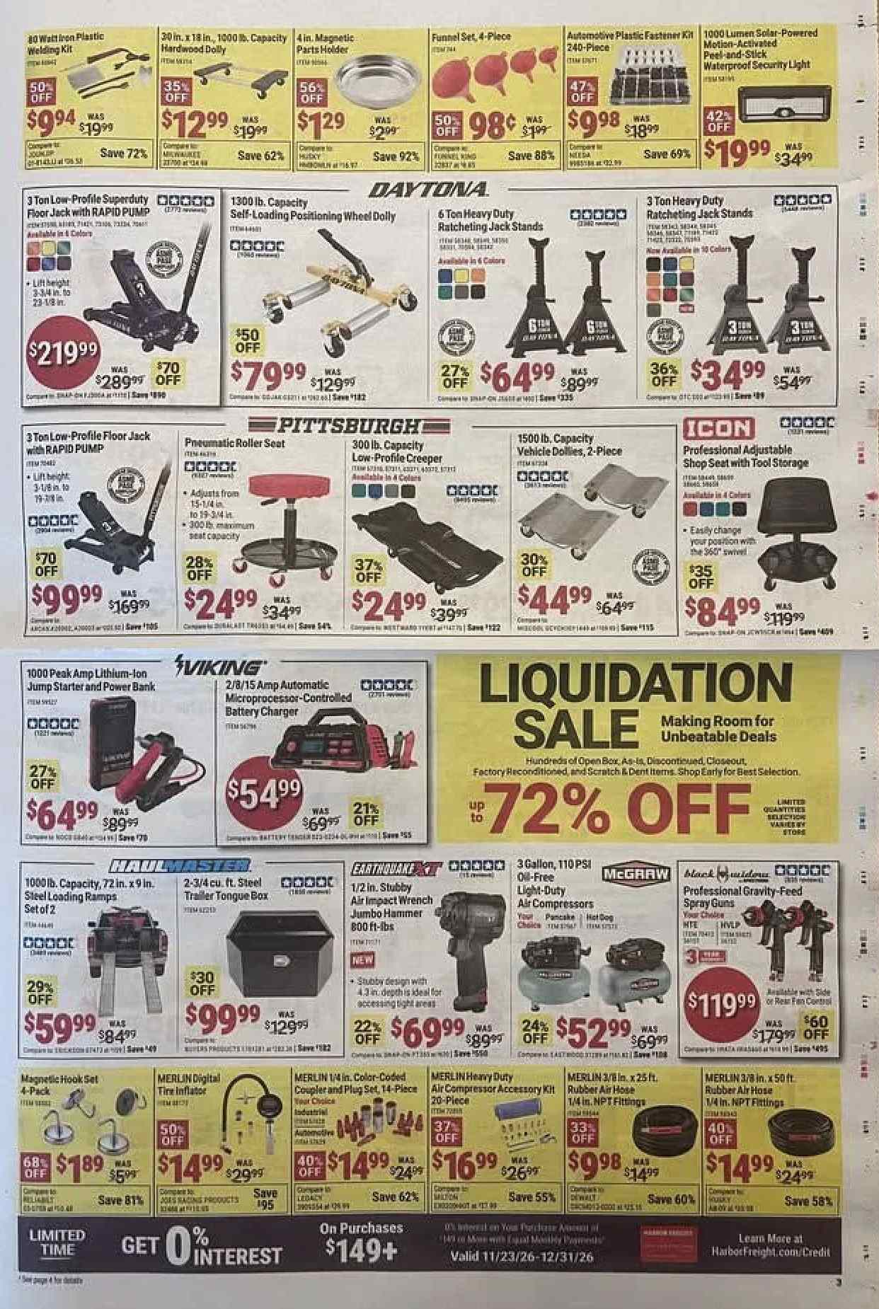 Harbor Freight Black Friday Deals Ad 2026 - Image 1 Nov 23 - 30