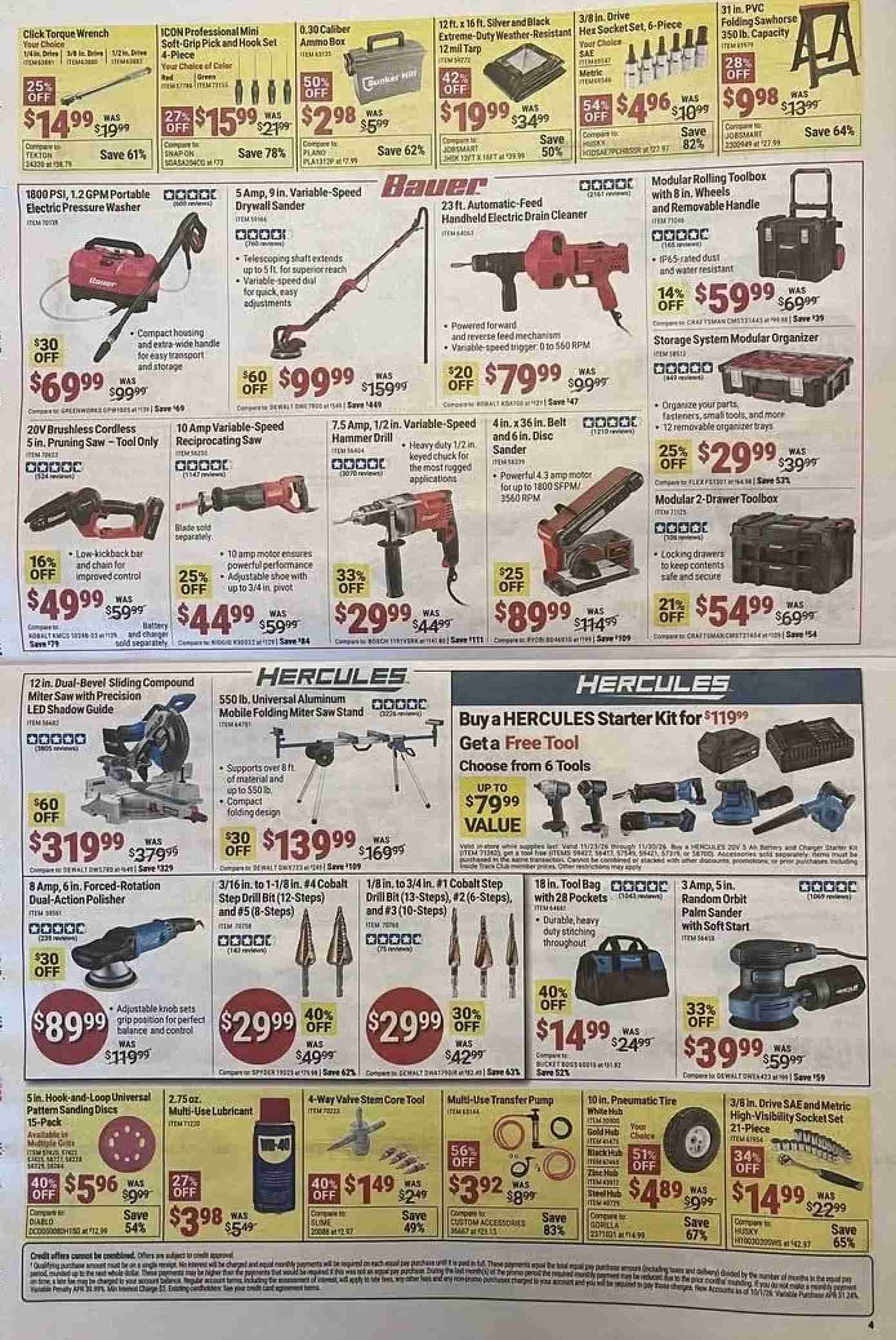 Harbor Freight Black Friday Deals Ad 2026 - Image 2 Nov 23 - 30