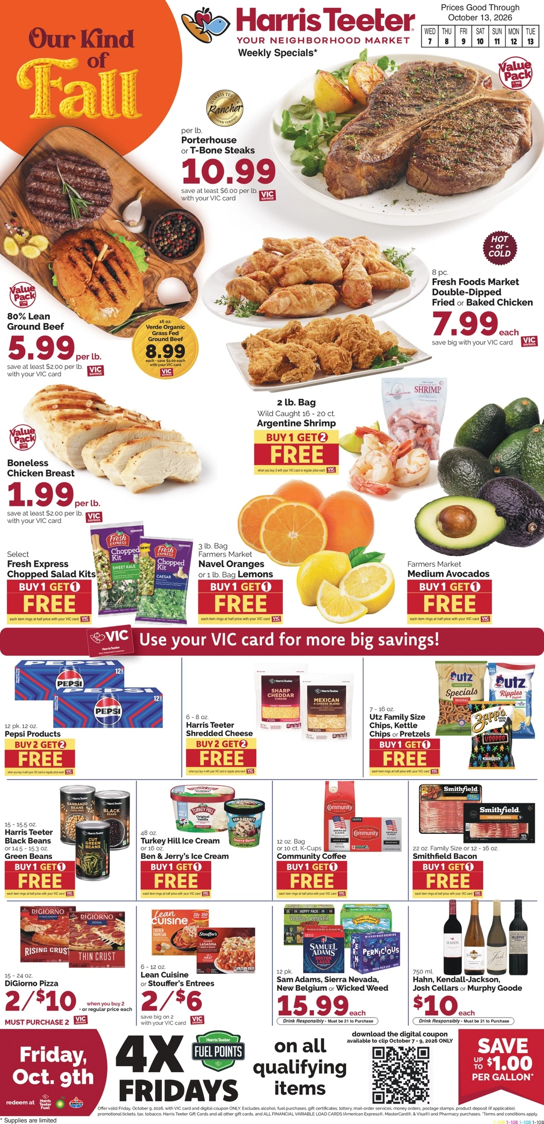 Harris Teeter Weekly Ad (October 14 - 20, 2026) - Image 1 Oct 7 - 13