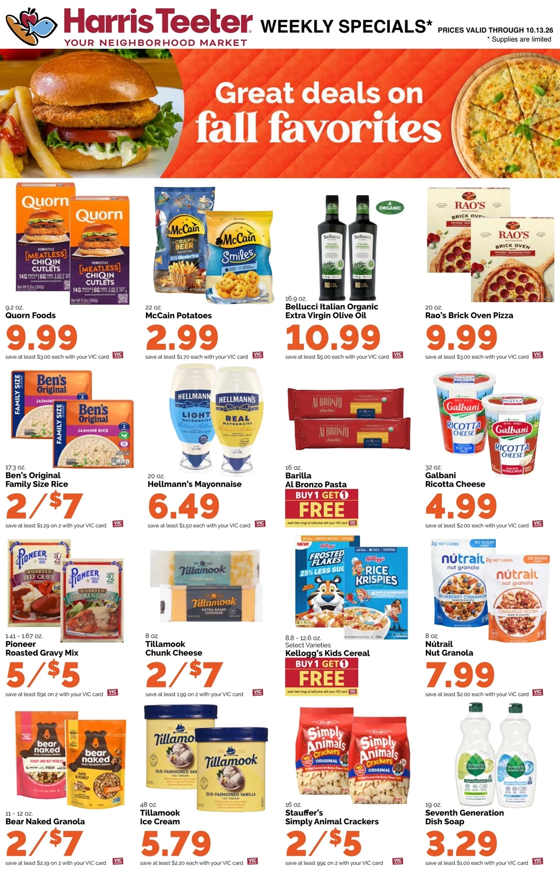 Harris Teeter Weekly Ad (October 14 - 20, 2026) - Image 1 Oct 7 - 13