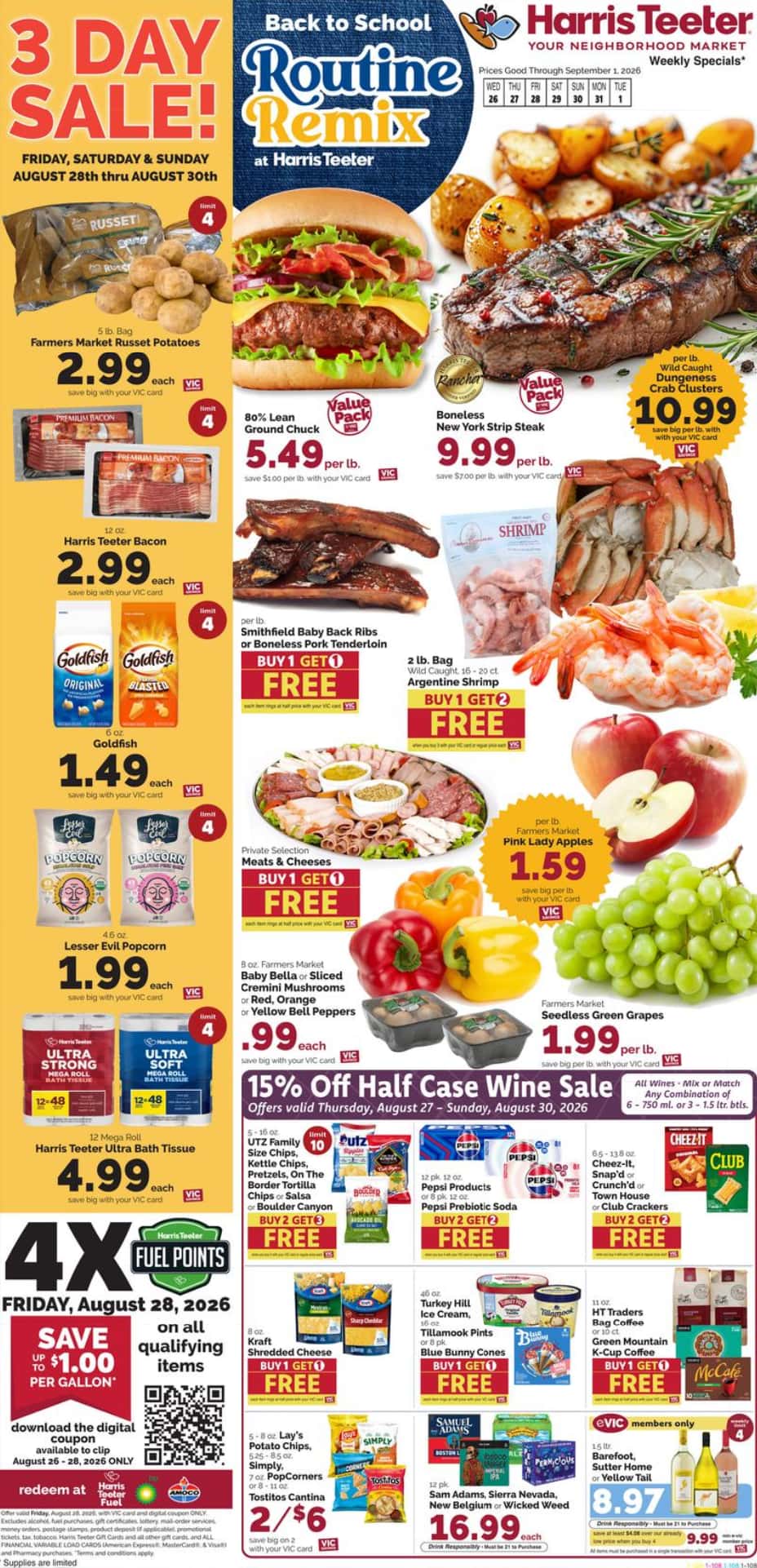 Harris Teeter Weekly Ad August 26 - September 1, 2026 - Image 1 August 26 - September 1