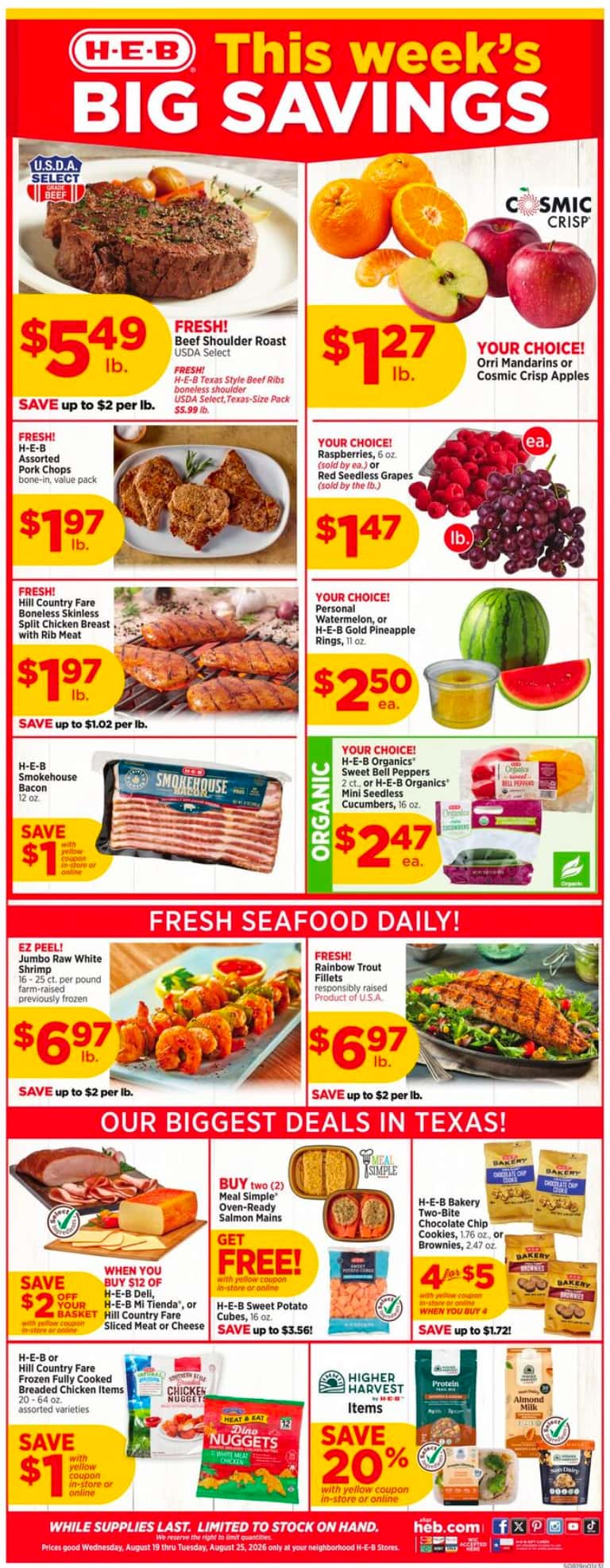 Heb Weekly Ad August 26 - September 1, 2026 - Image 1 August 19 - 25