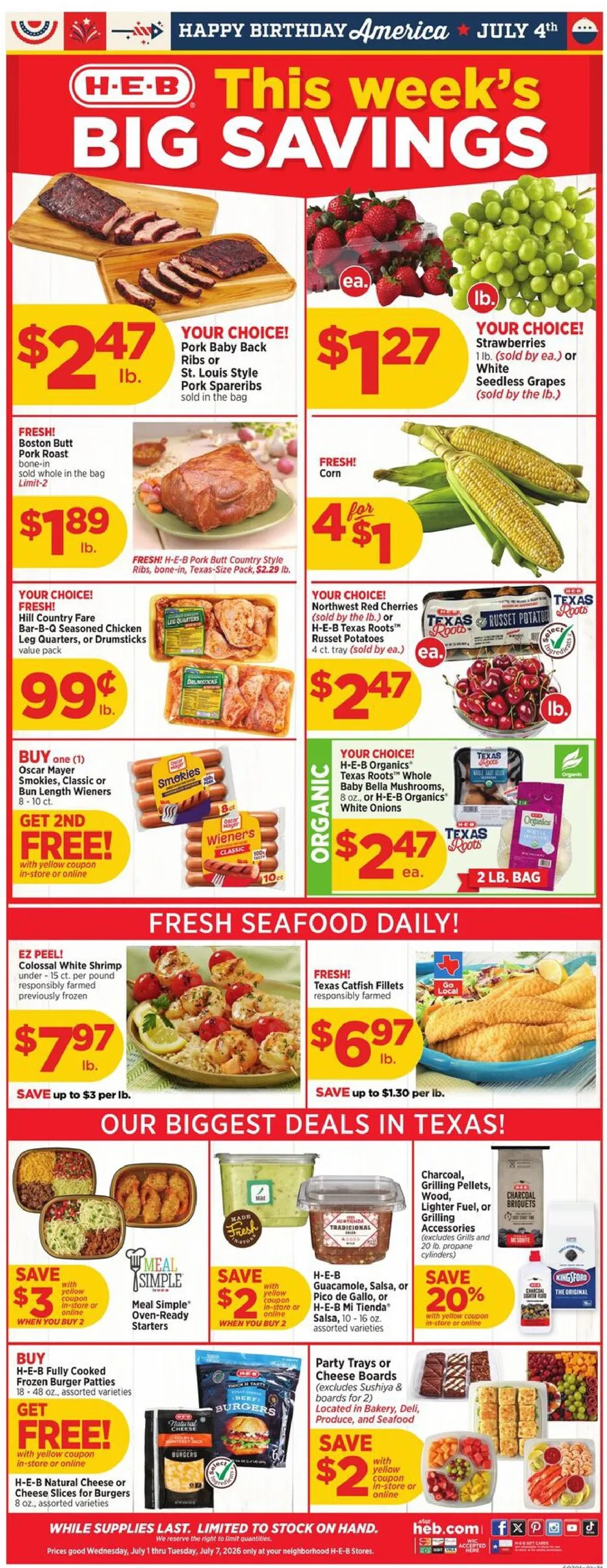 Heb Weekly Ad July 15 - 21, 2026 - Image 1 July 1 - 7