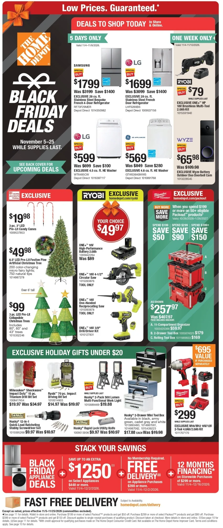 Home Depot Black Friday Deals Ad 2026 - Image 1 Nov 5 - 25 (Early Black Friday)