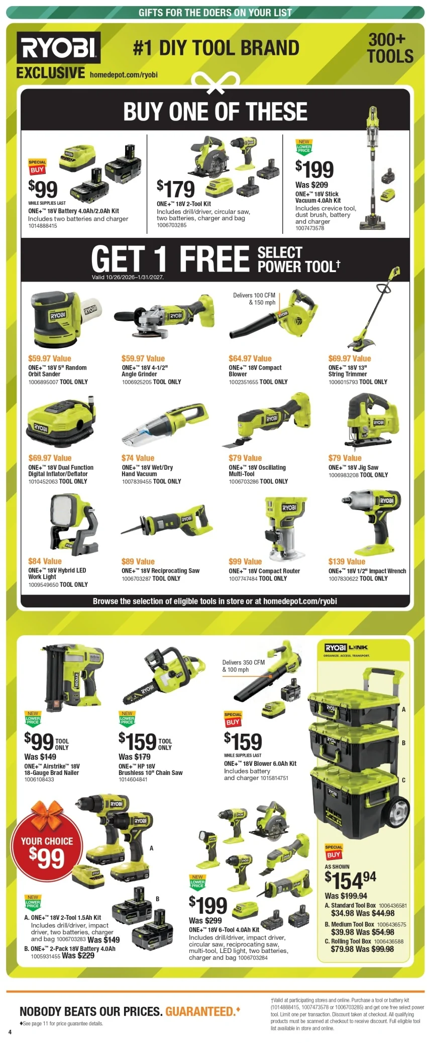 Home Depot Black Friday Deals Ad 2026 - Image 2 Nov 5 - 25 (Early Black Friday)