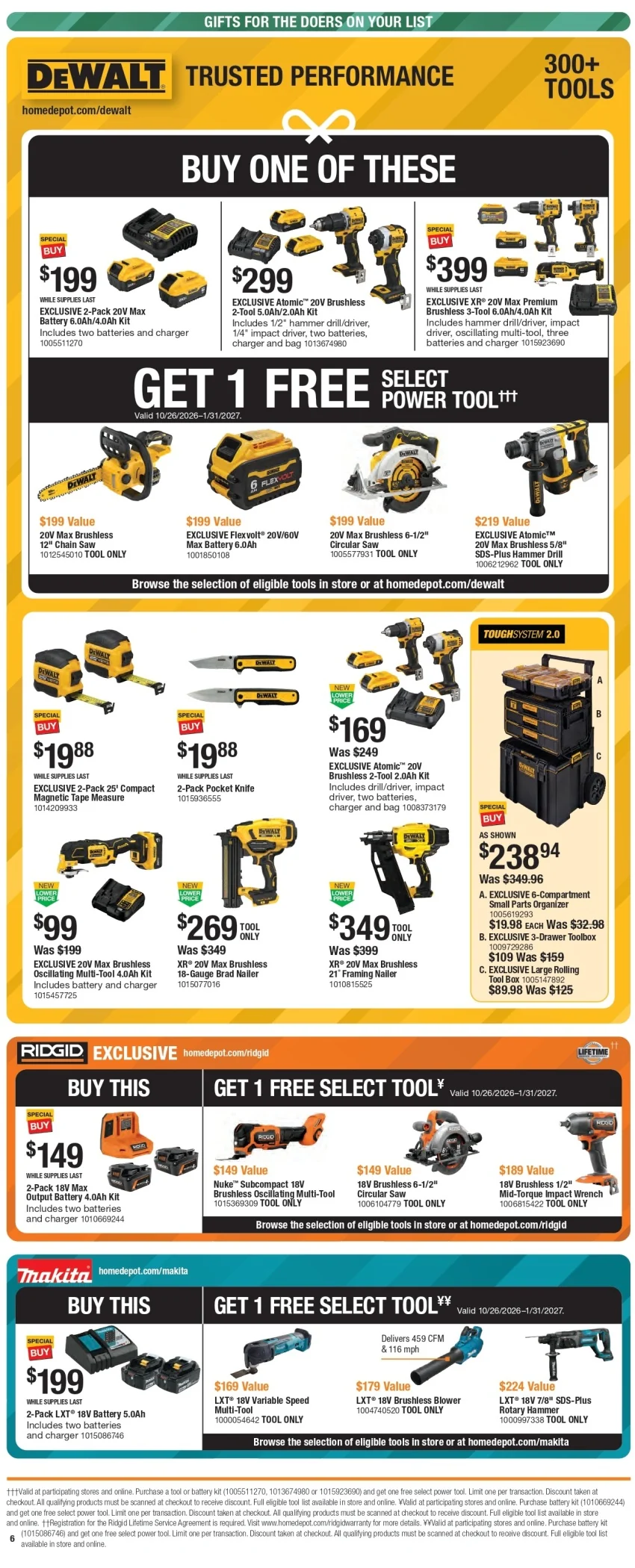 Nov 5 - 25 (Early Black Friday)