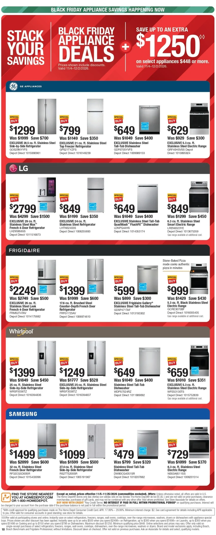Home Depot Black Friday Deals Ad 2026 - Image 2 Nov 5 - 25 (Early Black Friday)