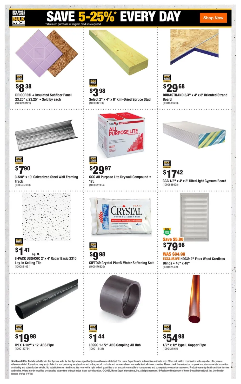 home depot flyer 1 14 8