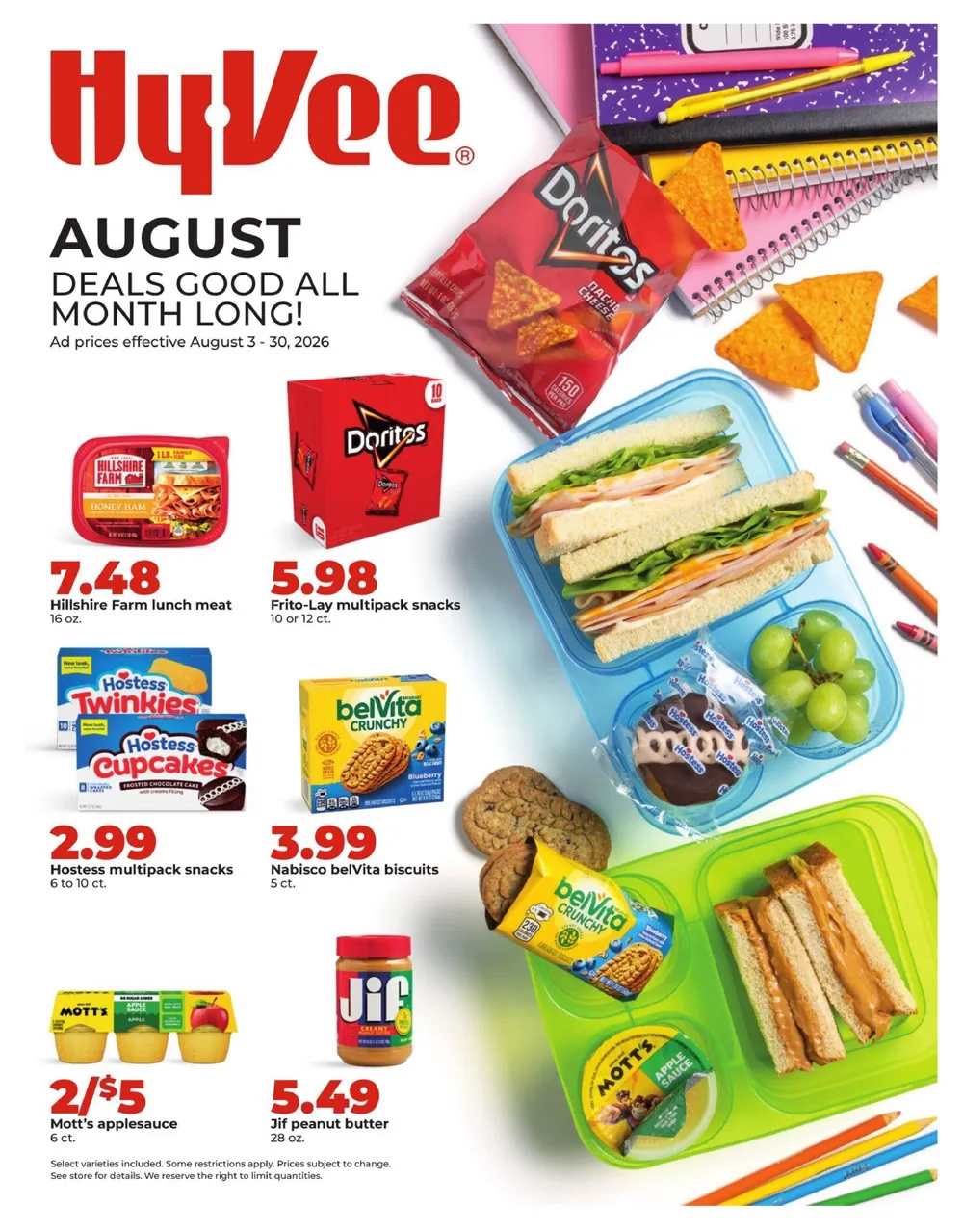 Hy Vee Weekly Ad August 17 - 23, 2026 - Image 1 August 2026