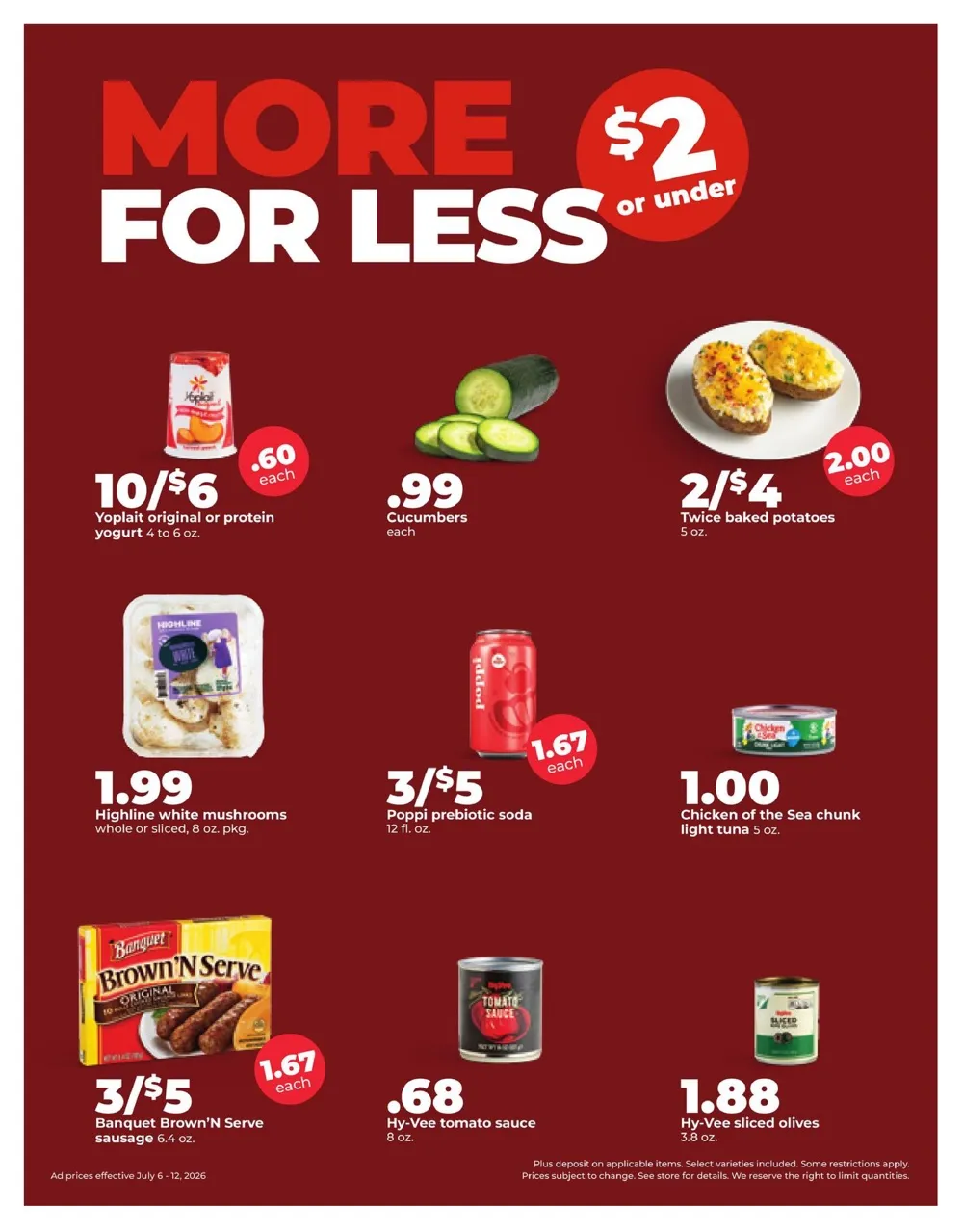 Hy Vee Weekly Ad July 6 - 12, 2026 - Image 1 July 6 - 12