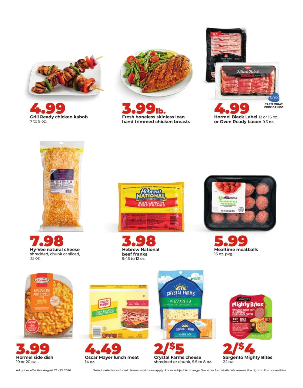 Hy Vee Weekly Ad August 17 - 23, 2026 - Image 1 August 17 - 23