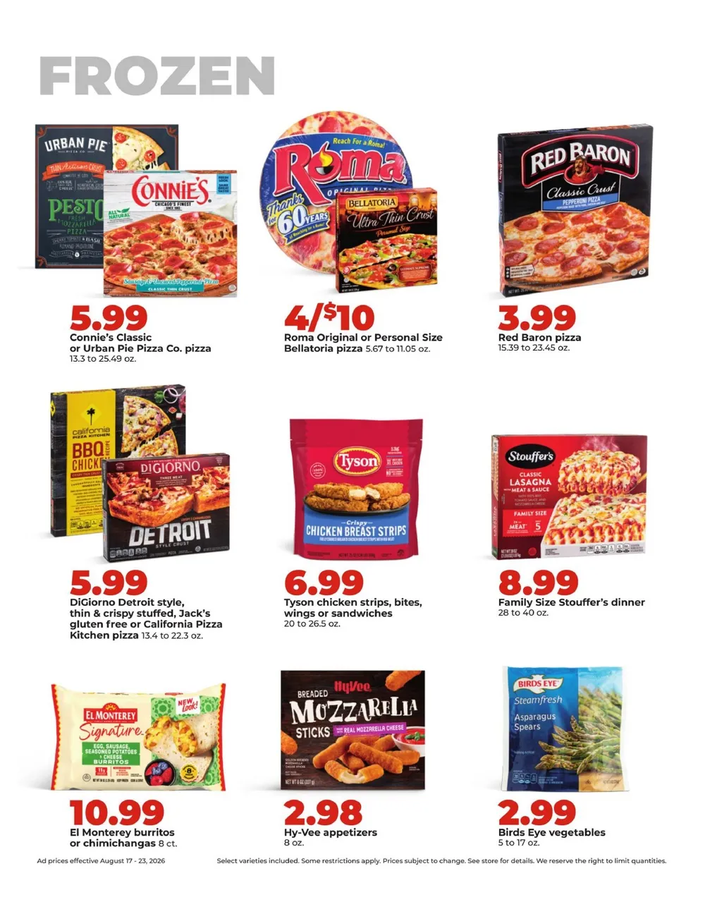 Hy Vee Weekly Ad August 17 - 23, 2026 - Image 1 August 17 - 23