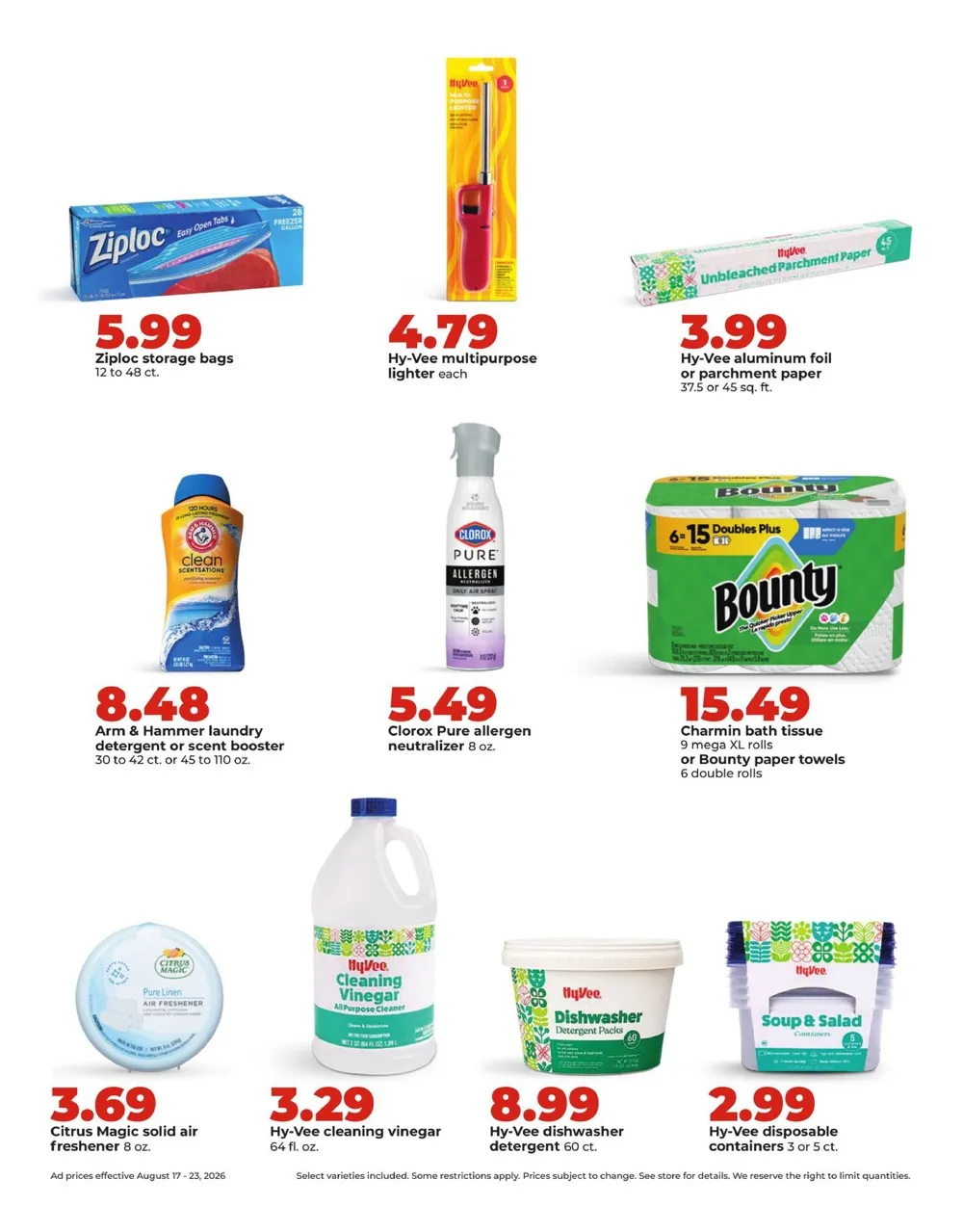 Hy Vee Weekly Ad August 17 - 23, 2026 - Image 1 August 17 - 23