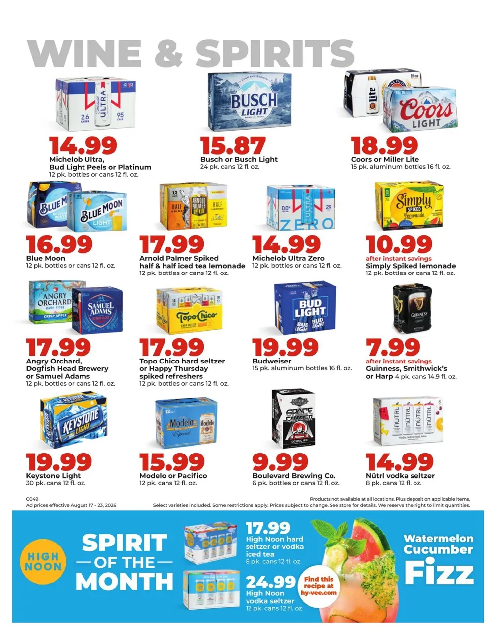 Hy Vee Weekly Ad August 17 - 23, 2026 - Image 1 August 17 - 23