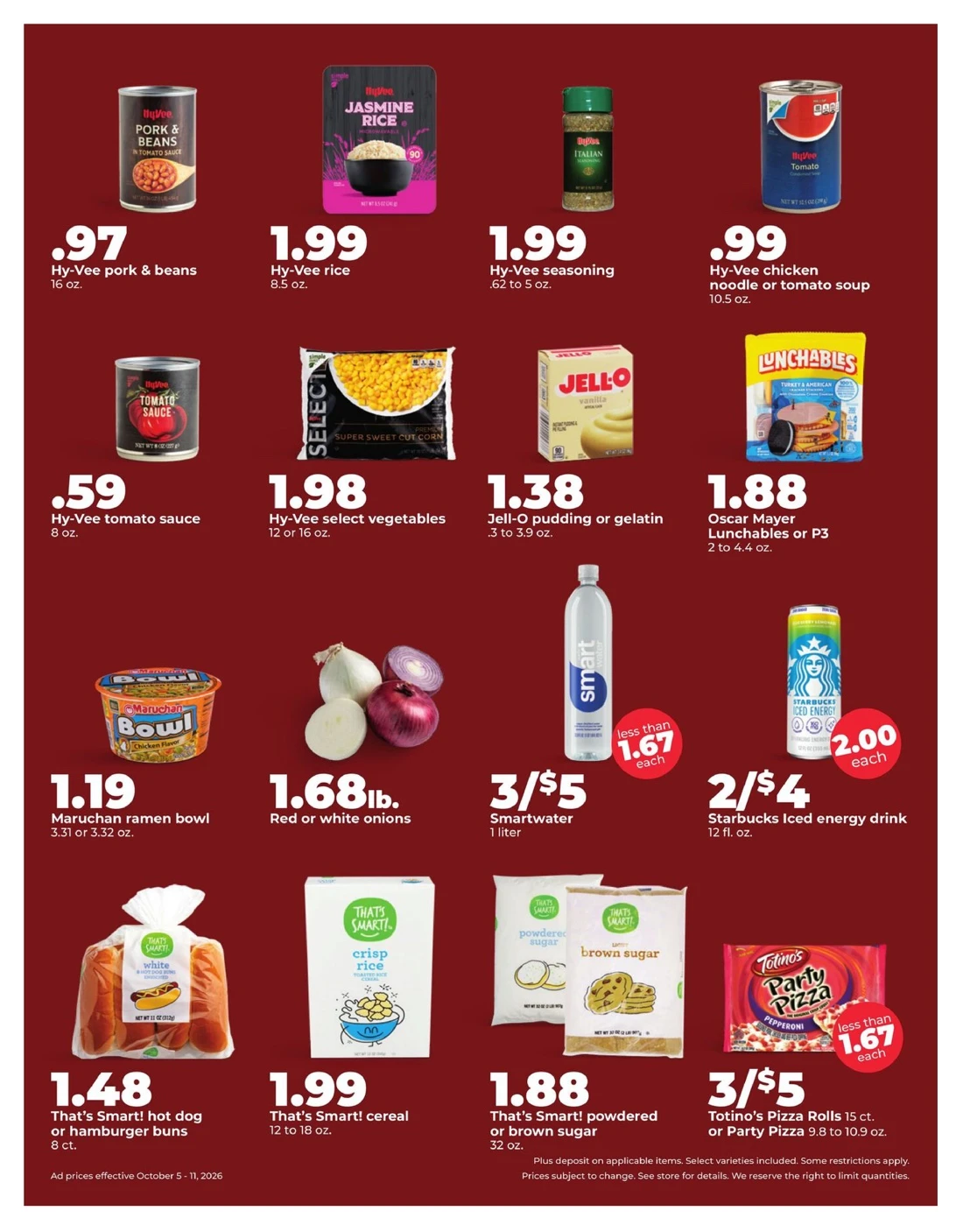 Hy Vee Weekly Ad October 5 – 11, 2026 - Image 2 October 5 - 11