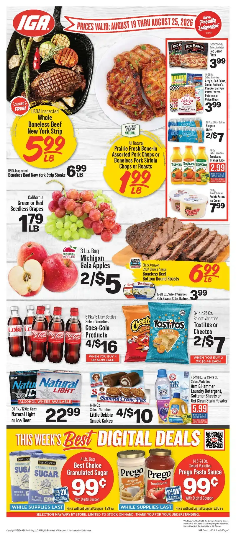 Iga Weekly Ad Deals August 19 - 25, 2026 - Image 1 August 19 - 25