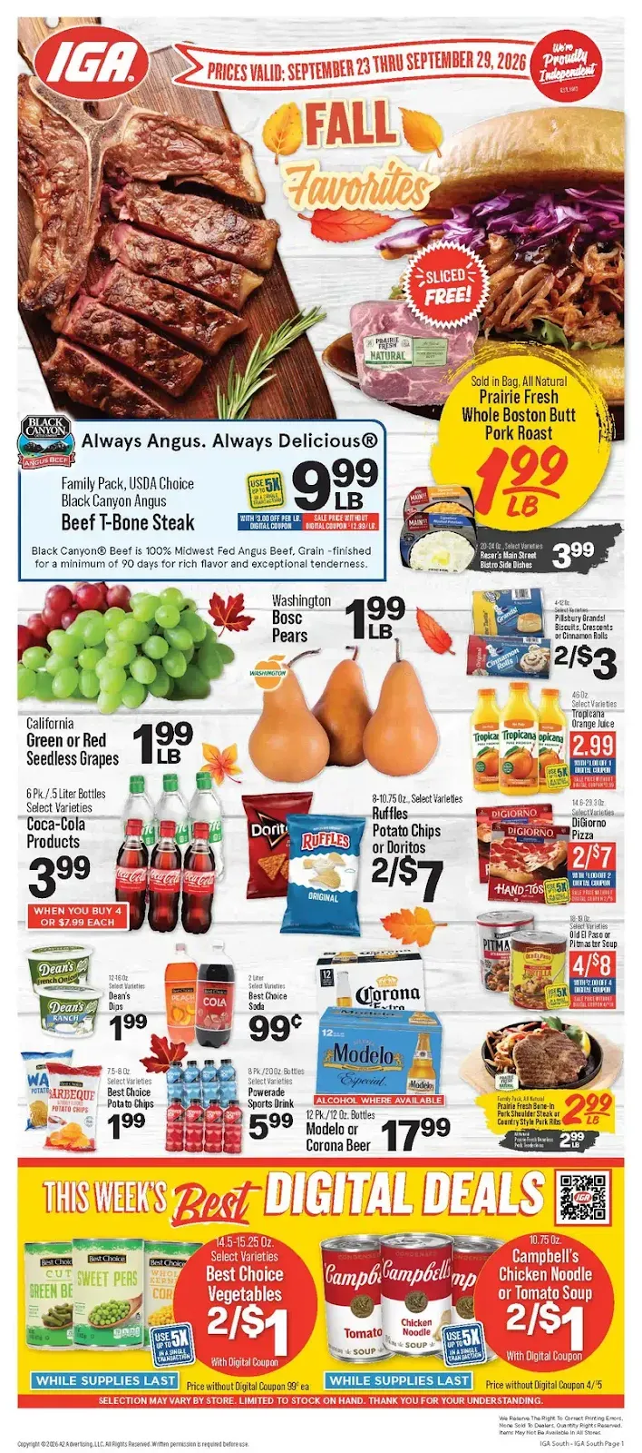 Iga Weekly Ad Deals September 30 – October 6, 2026 - Image 1 September 23 - 29