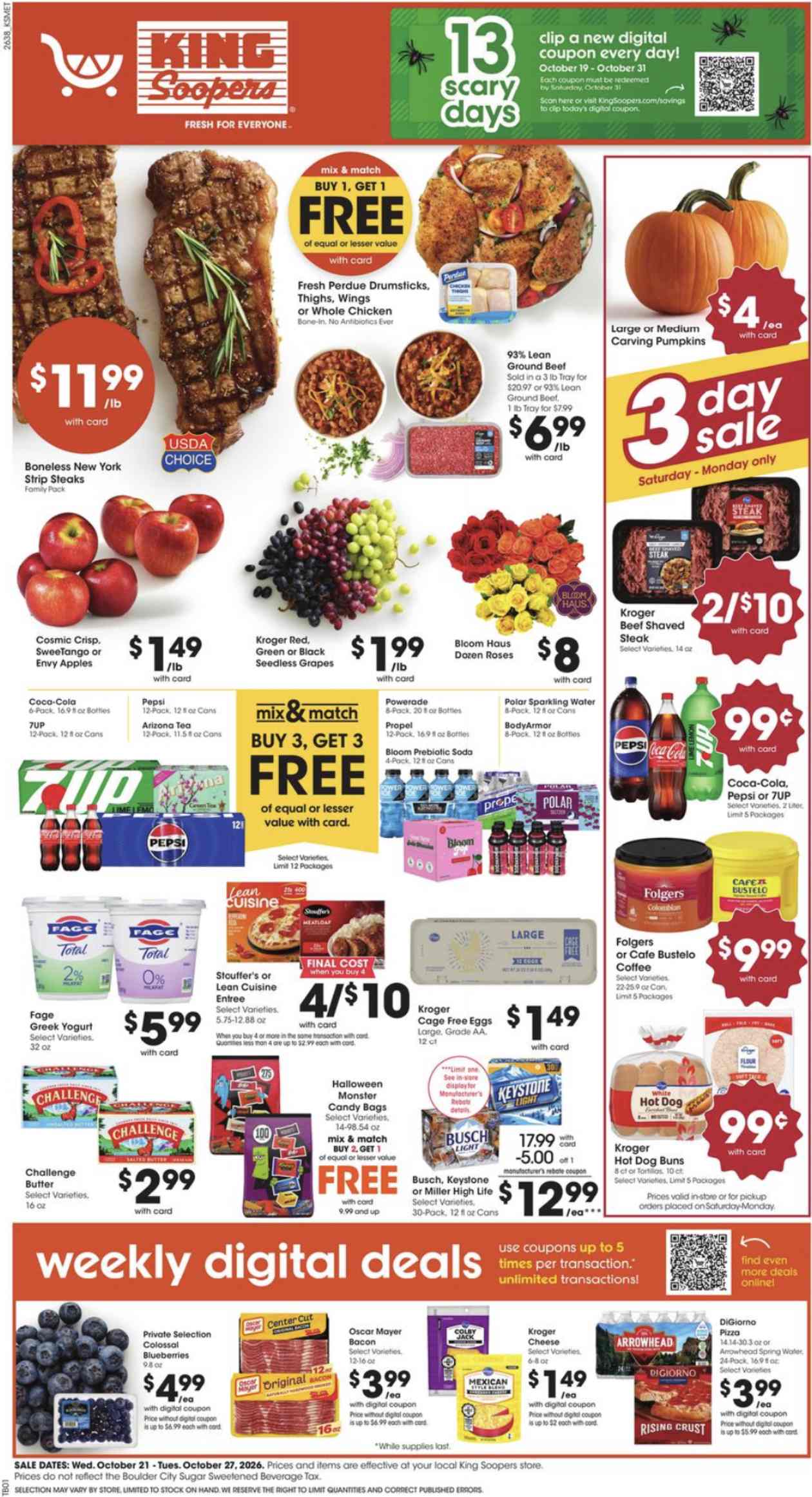 King Soopers Weekly Ad (Oct 21 - 27, 2026) - Image 1 Oct 21 - 27