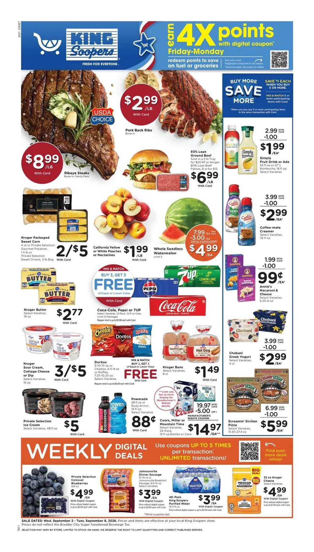 King Soopers Weekly Ad September 9 - 15, 2026 - Image 1 September 2 - 8