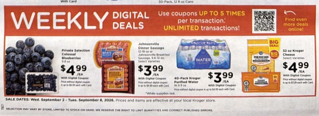Kroger Weekly Ad September 2 - 8, 2026 - Image 2 September 2 - 8, 2026
