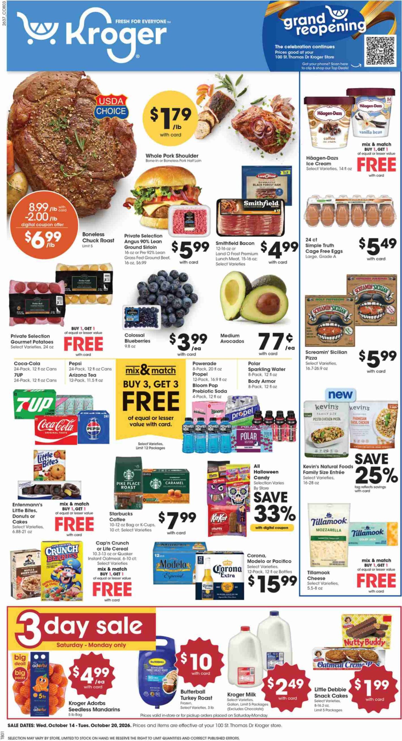 Kroger Weekly Ad (Oct 14 - 20, 2026) Sneak Peek - Image 1 Oct 14 - 20