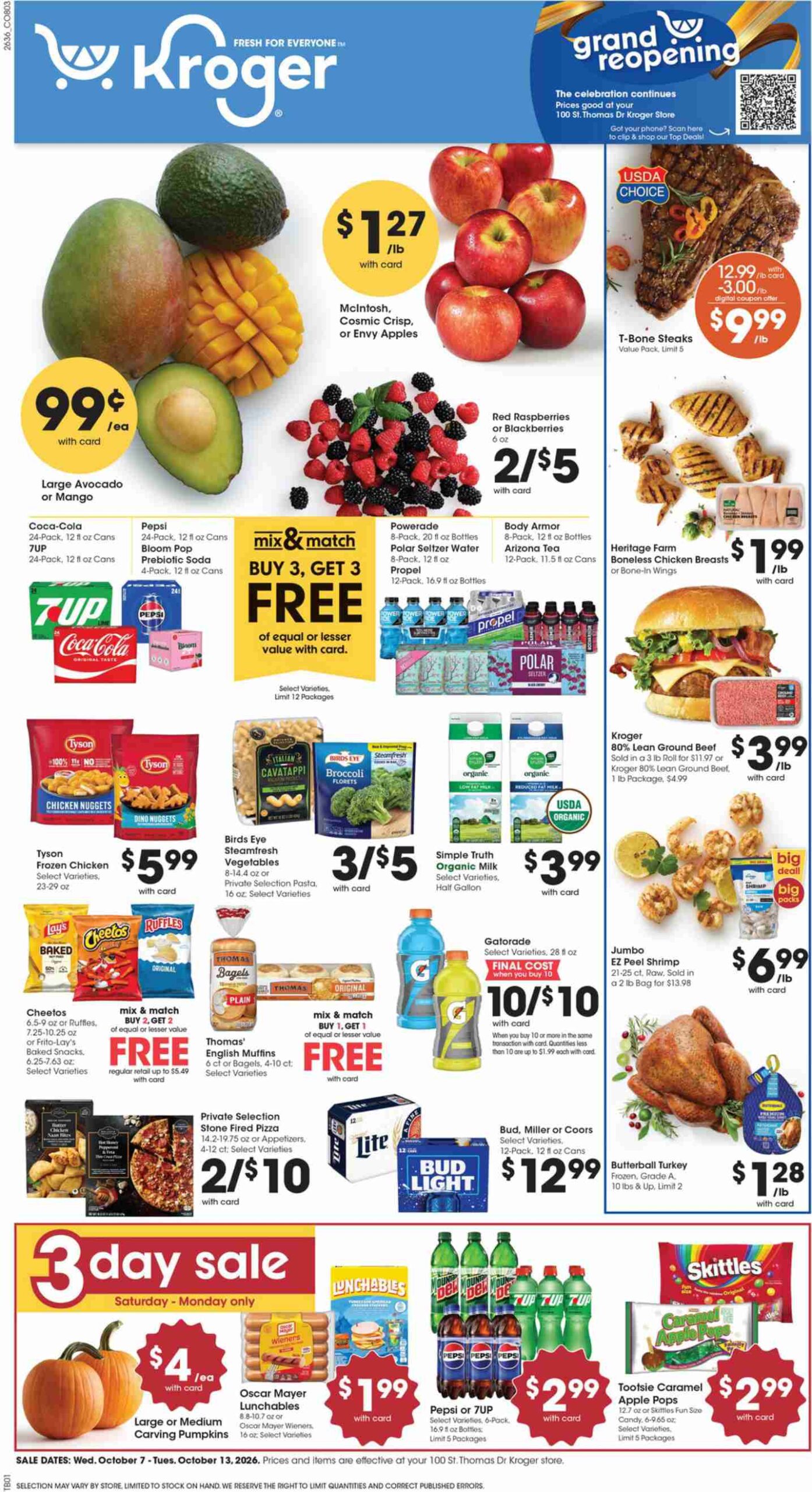 Kroger Weekly Ad (Oct 14 - 20, 2026) Sneak Peek - Image 1 October 7 - 13