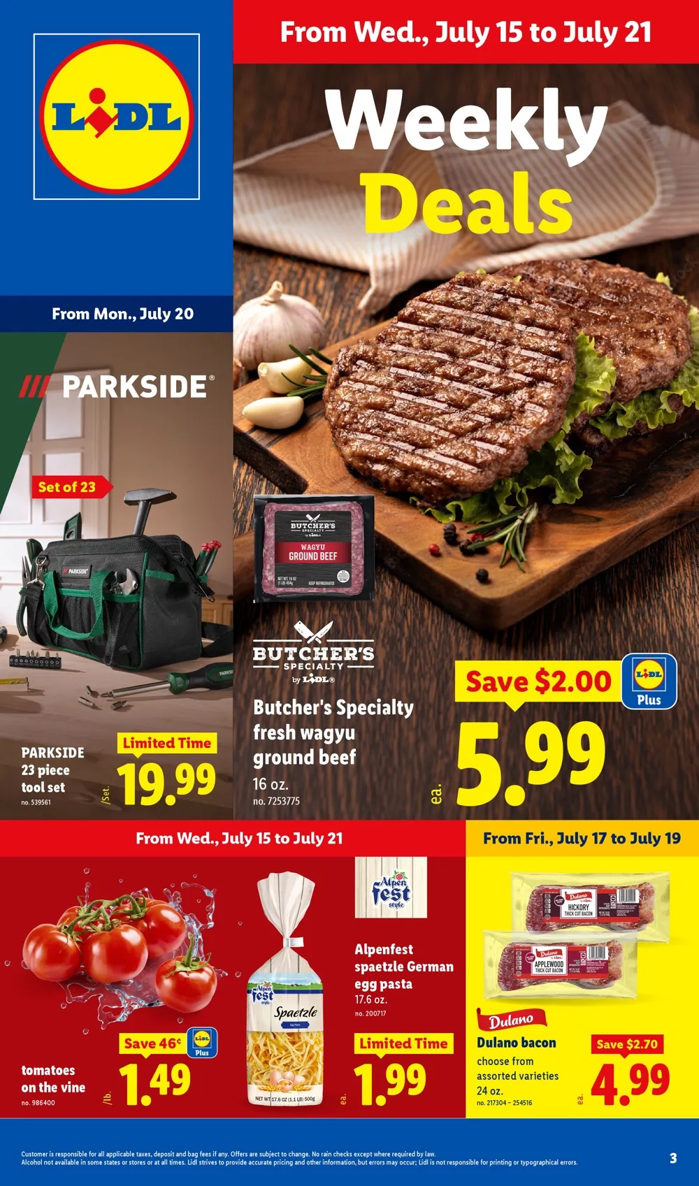 Lidl Weekly Ad Deals July 15 - 21, 2026 - Image 1 July 15 - 21