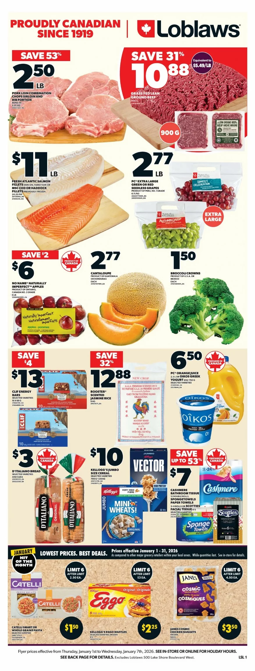 loblaws flyer january 1 7 3 20076151