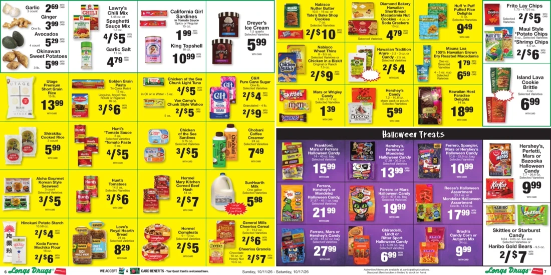 Longs Weekly Ad (October 11 – 17, 2026) Sneak Peek - Image 2 Oct. 11 - 17 (Big Island &Amp; Kauai &Amp; Maui)