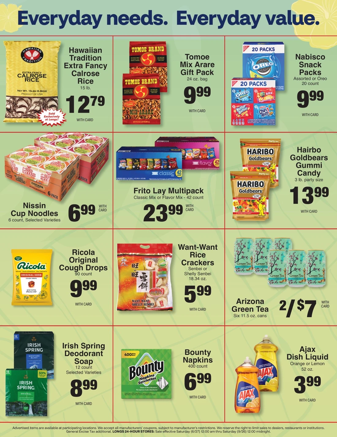 Longs Weekly Ad (October 11 – 17, 2026) Sneak Peek - Image 1 Oct. 11 - 17 (Oahu)