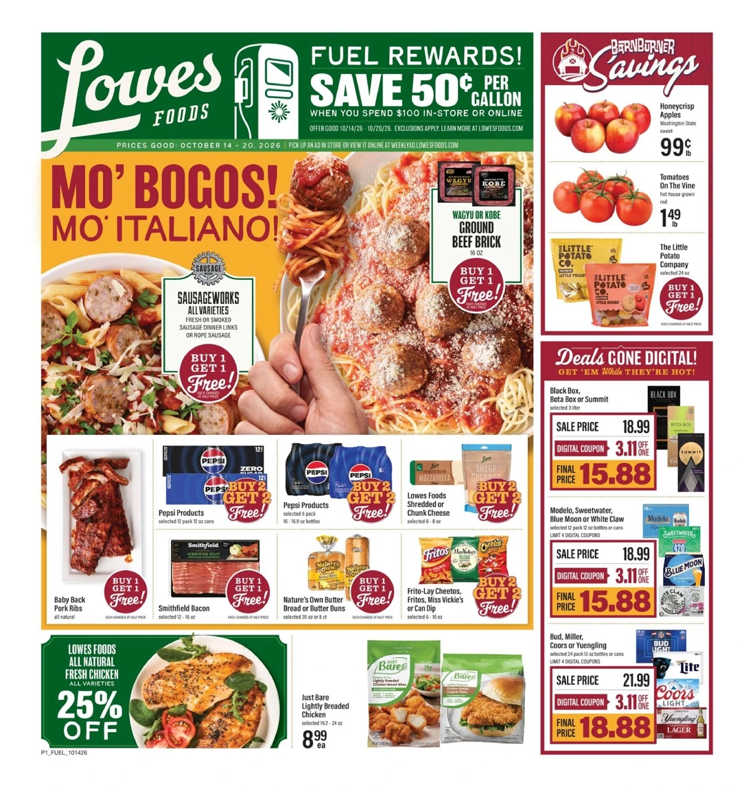 Lowes Foods Weekly Ad (October 14 - 20, 2026) - Image 1 Oct 14 - 20