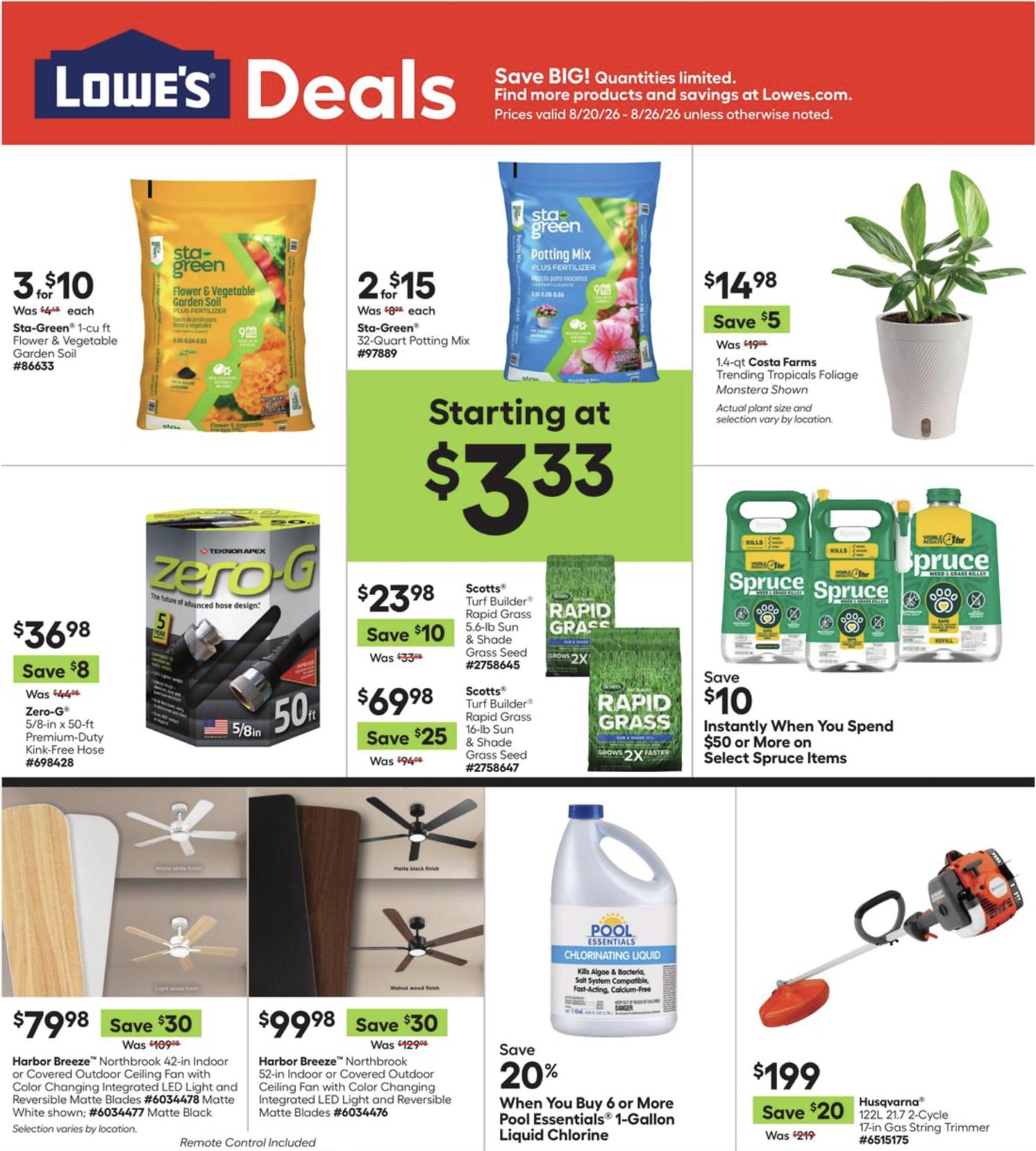 Lowe'S Weekly Ad August 27 - September 9, 2026 - Image 1 August 20 - 26
