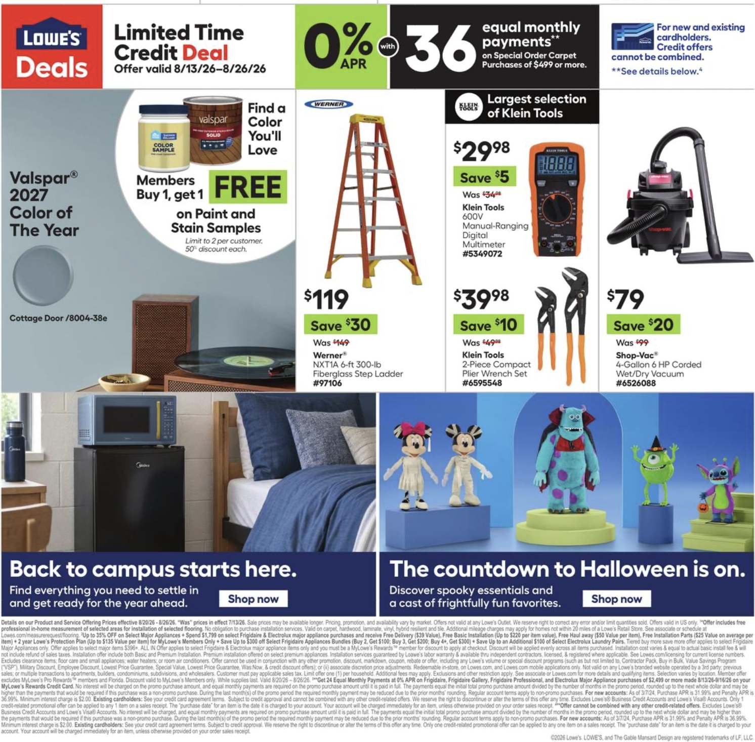 Lowe'S Weekly Ad August 27 - September 9, 2026 - Image 2 August 20 - 26