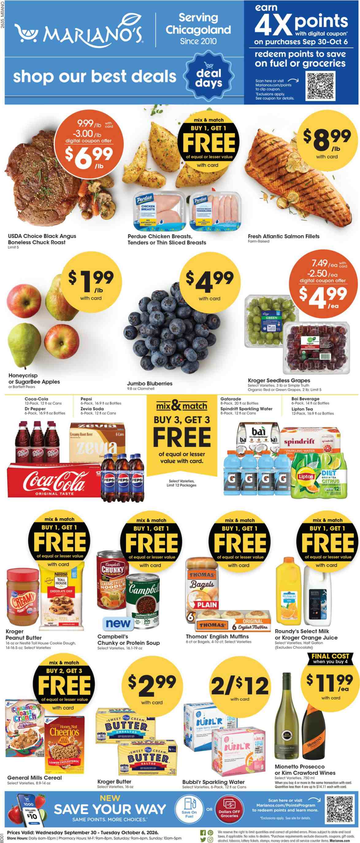 Mariano'S Weekly Ad September 30 - October 6, 2026 - Image 1 Sept. 30 - Oct. 6