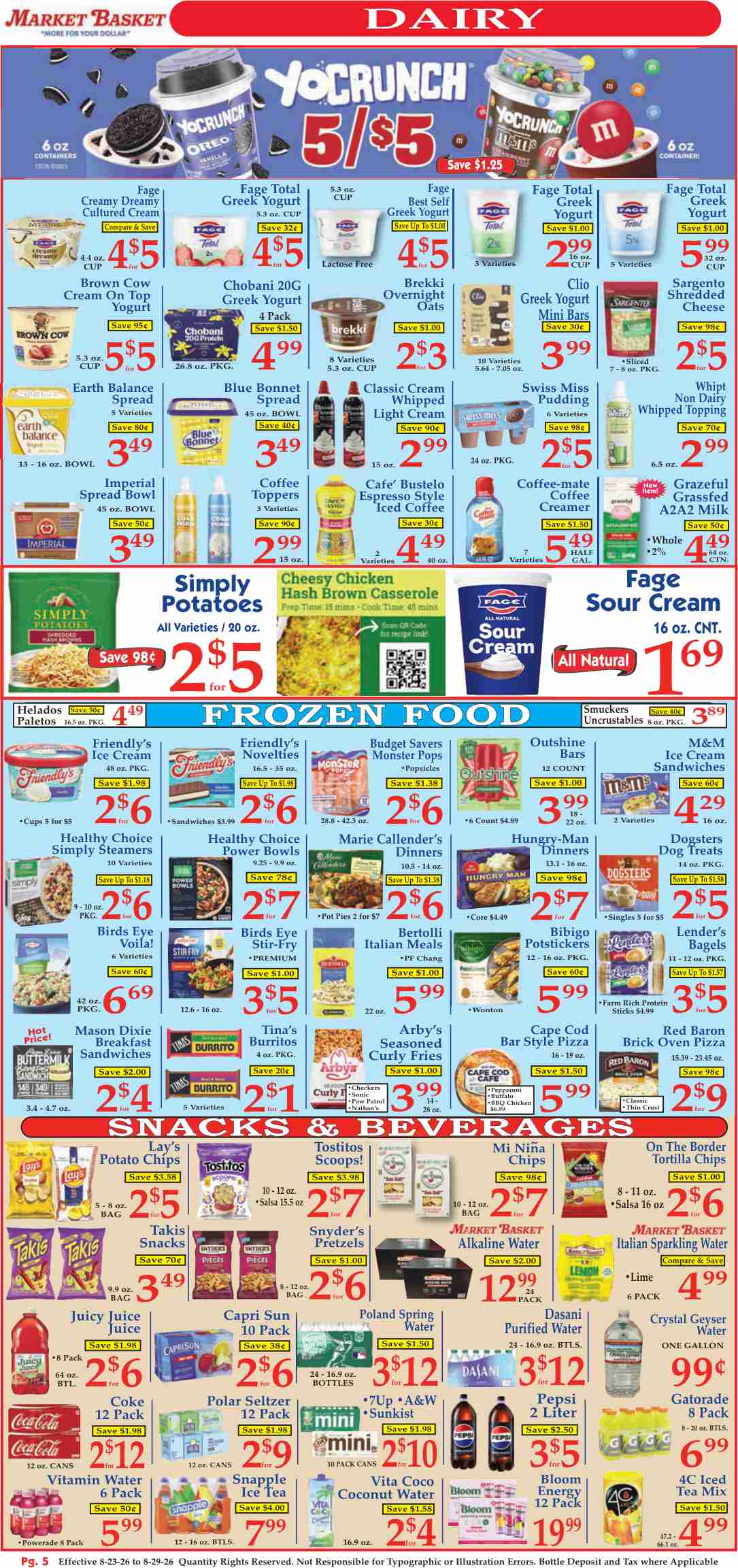 Market Basket Weekly Ad August 23 - 29, 2026 - Image 1 August 23 - 29
