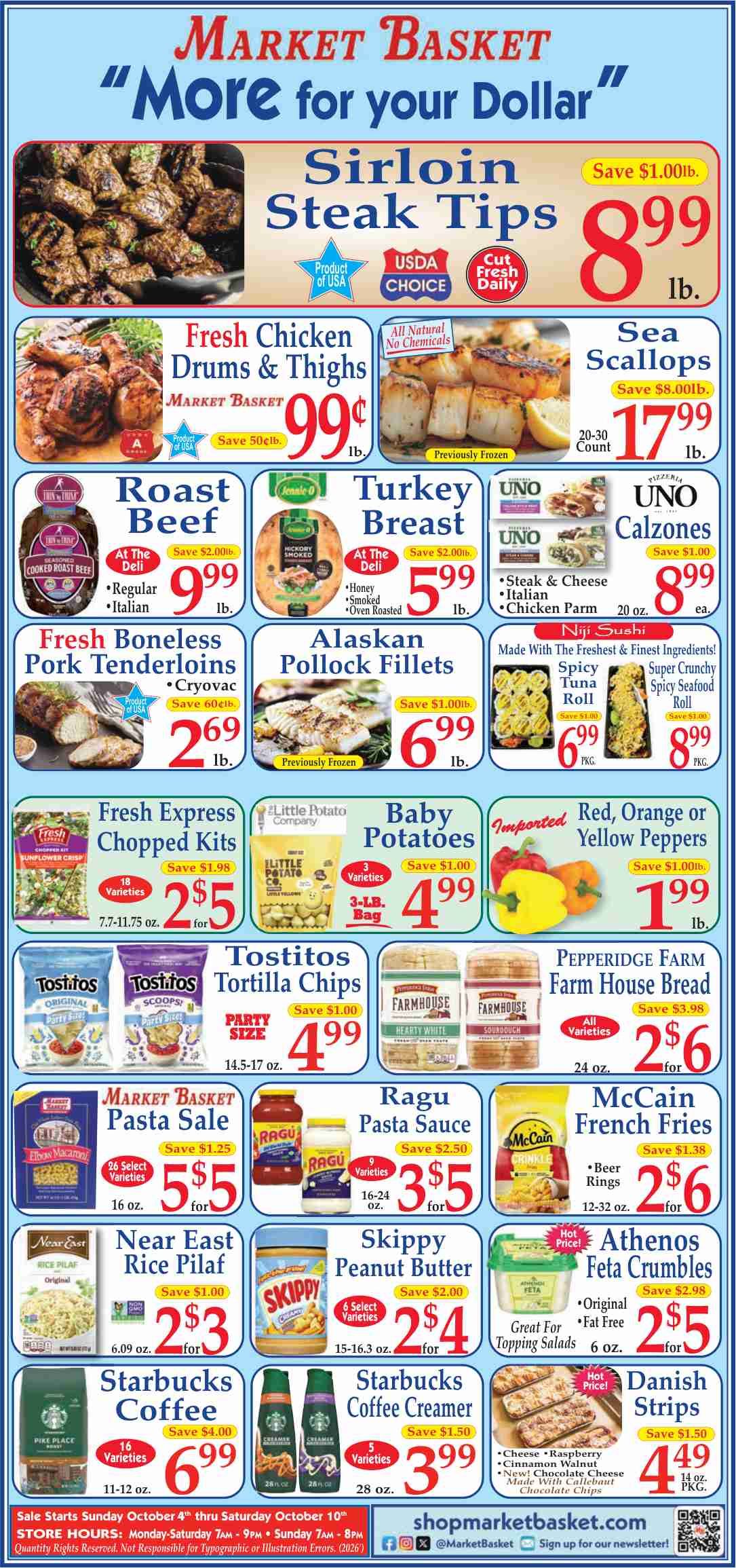Market Basket Weekly Ad October 4 - 10, 2026 - Image 1 October 4 - 10