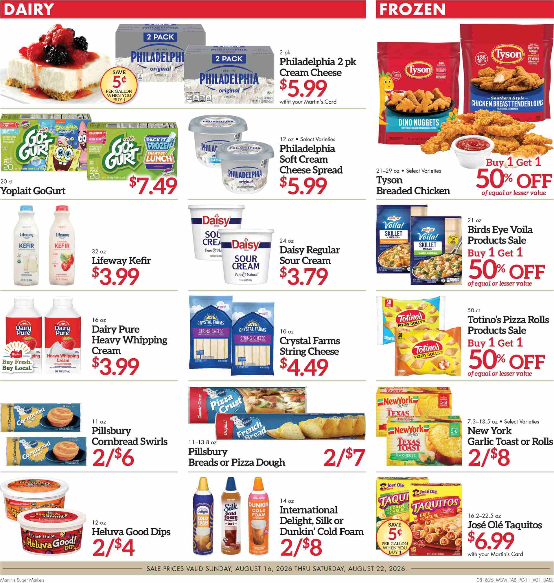 Martin’s Weekly Ad Deals August 16 - 22, 2026 - Image 1 August 16 - 22