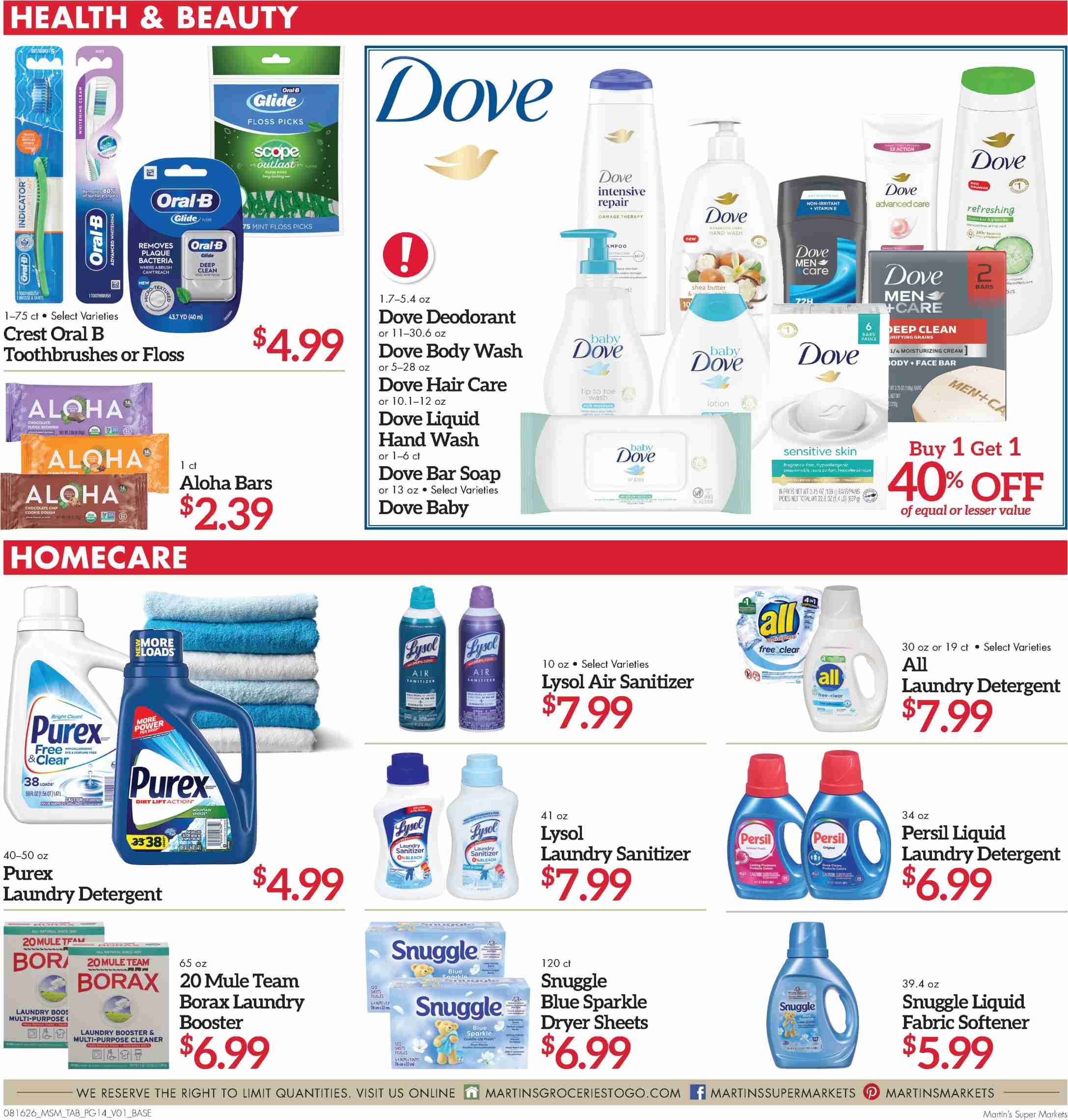 Martin’s Weekly Ad Deals August 16 - 22, 2026 - Image 2 August 16 - 22