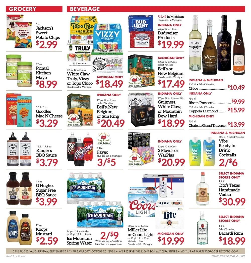 Martin’s Weekly Ad Deals September 27 - October 3, 2026 - Image 2 Sept. 27 - Oct. 3