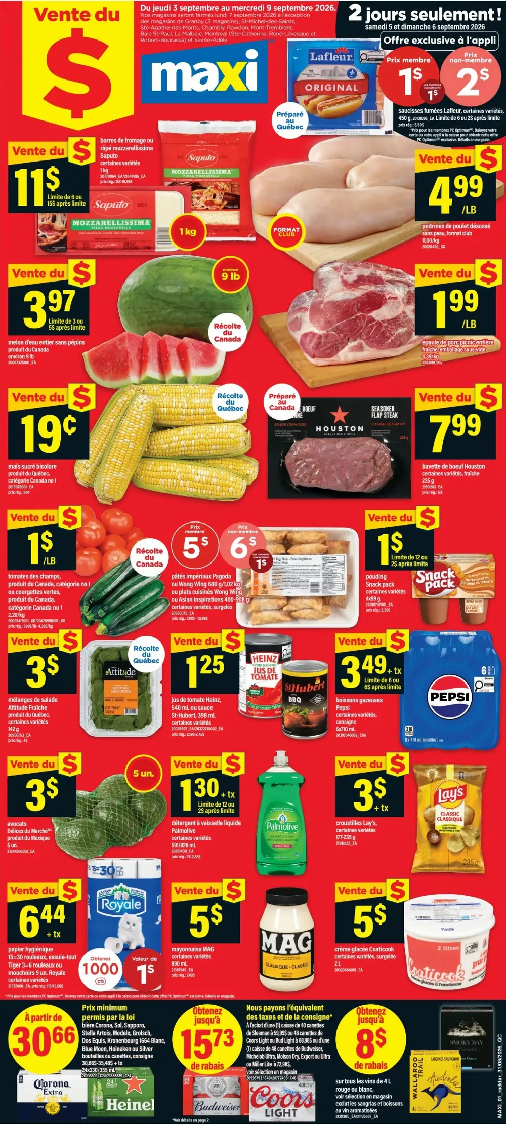 Maxi Flyer September 3 – 9, 2026 - Image 1 September 3 -9