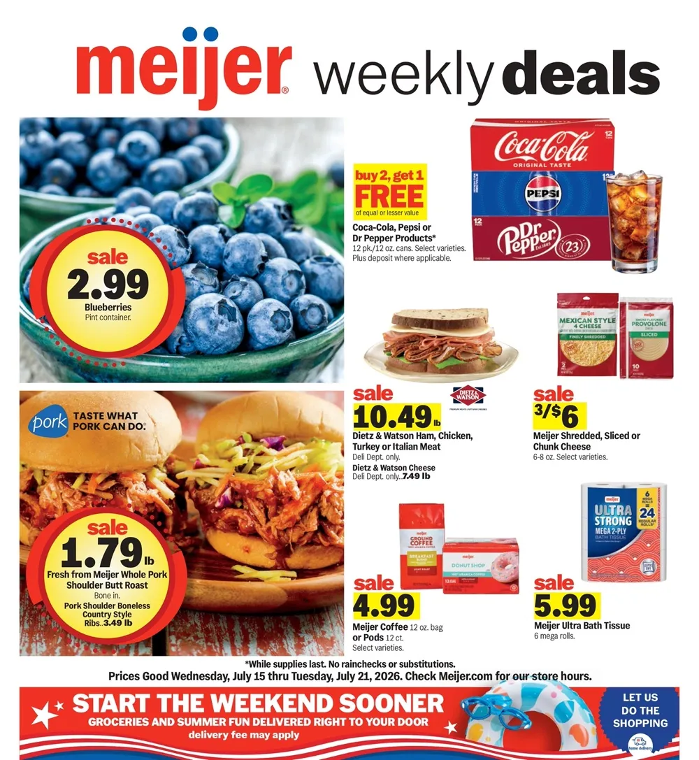 Meijer Weekly Ad July 15 - 21, 2026 - Image 1 July 15 - 21