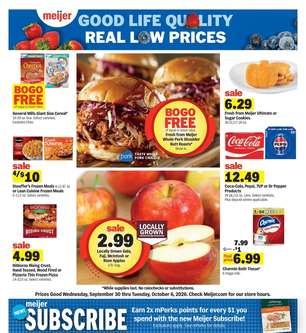 Meijer Weekly Ad (October 14 - 20, 2026) Preview - Image 1 Sept. 30 - Oct. 6