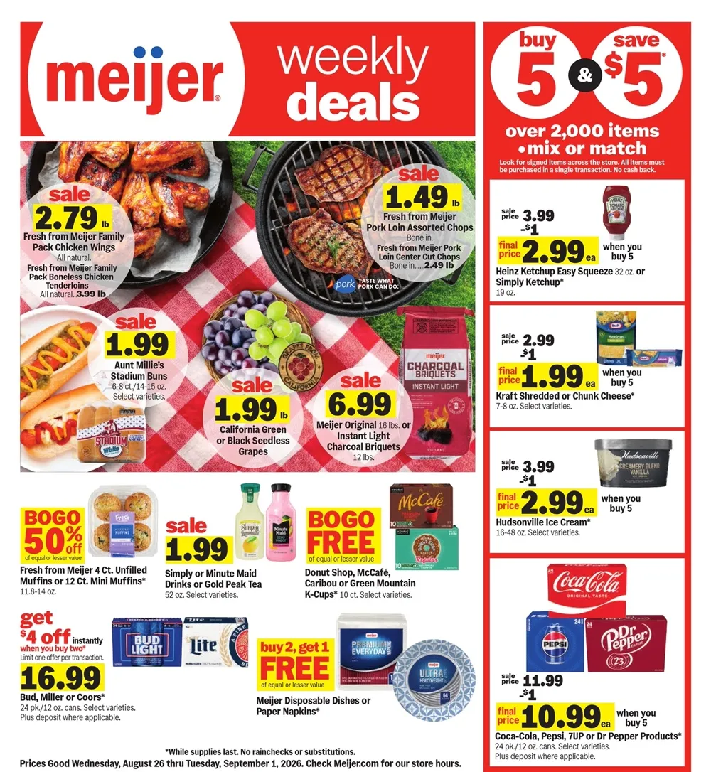 Meijer Weekly Ad August 26 - September 1, 2026 - Image 1 August 26 - September 1