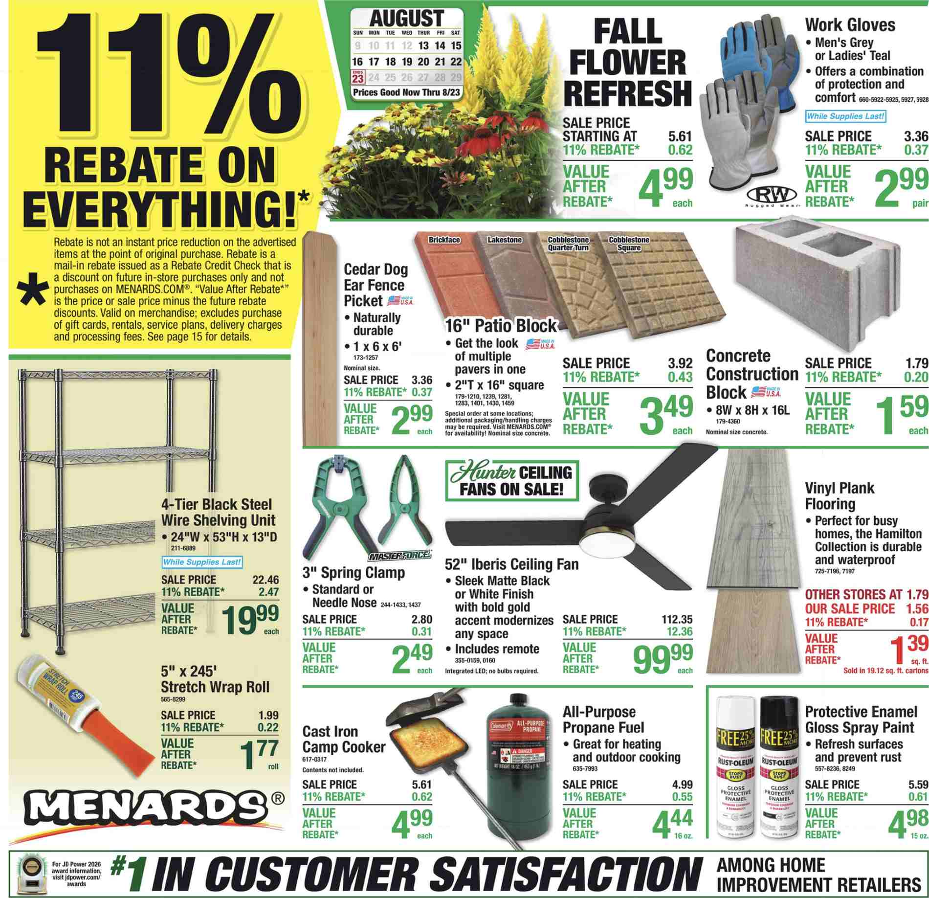 Menards Weekly Ad August 13 - 26, 2026 - Image 1 August 13 - 23