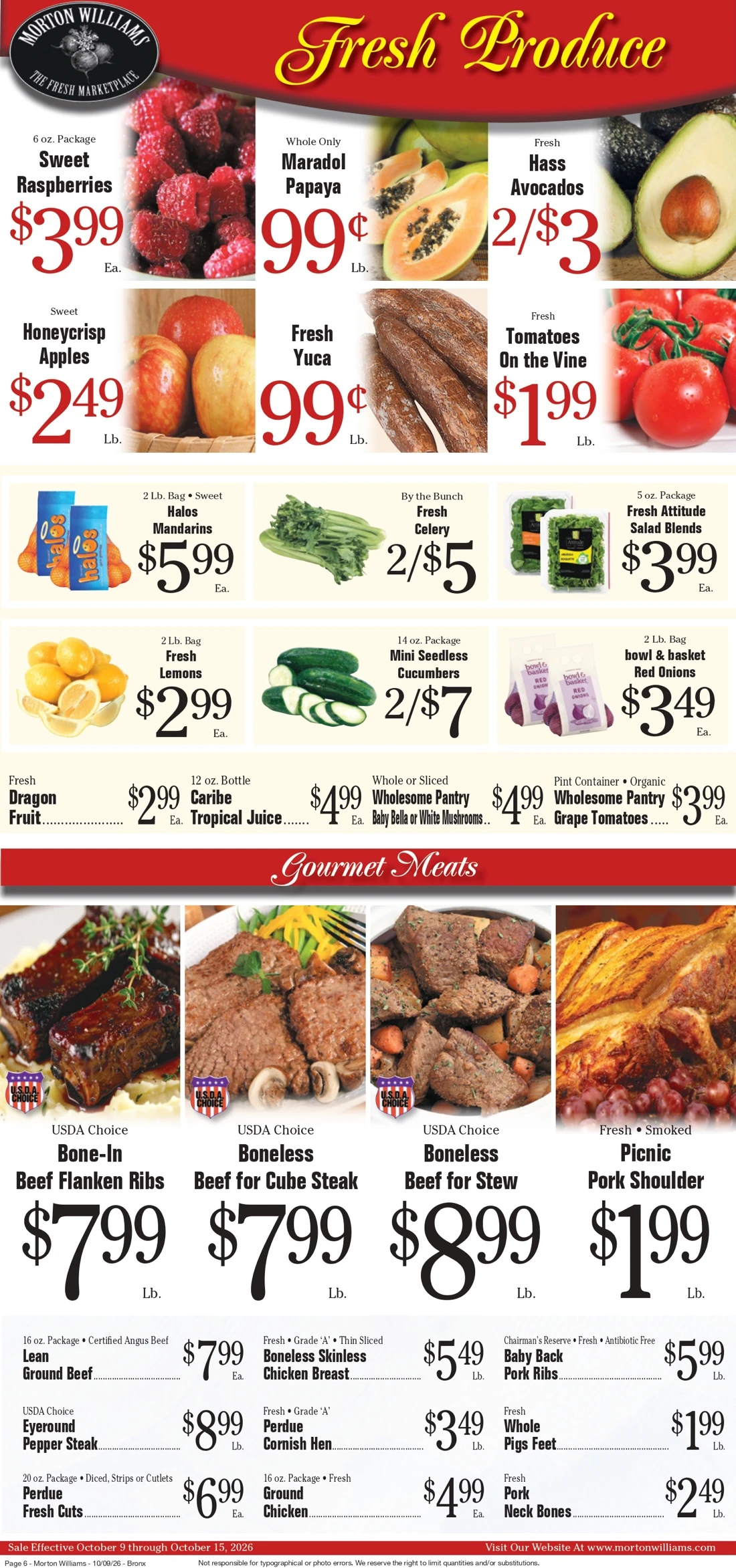 Morton Williams Weekly Ad (Oct 9 - 15, 2026) - Image 2 Bronx