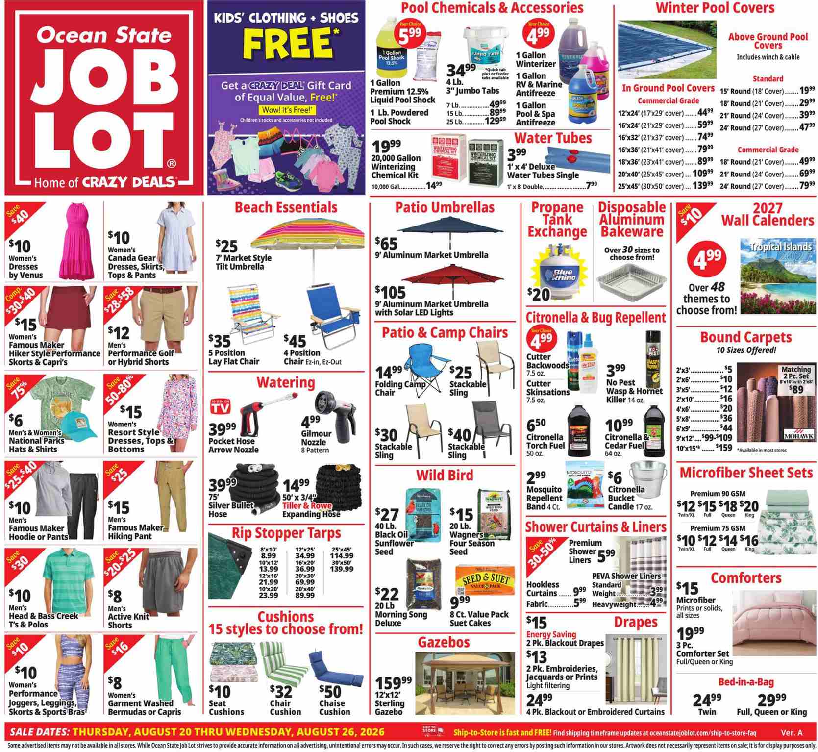 Ocean State Job Lot Weekly Ad August 20 – 26, 2026 - Image 1 August 20 - 26