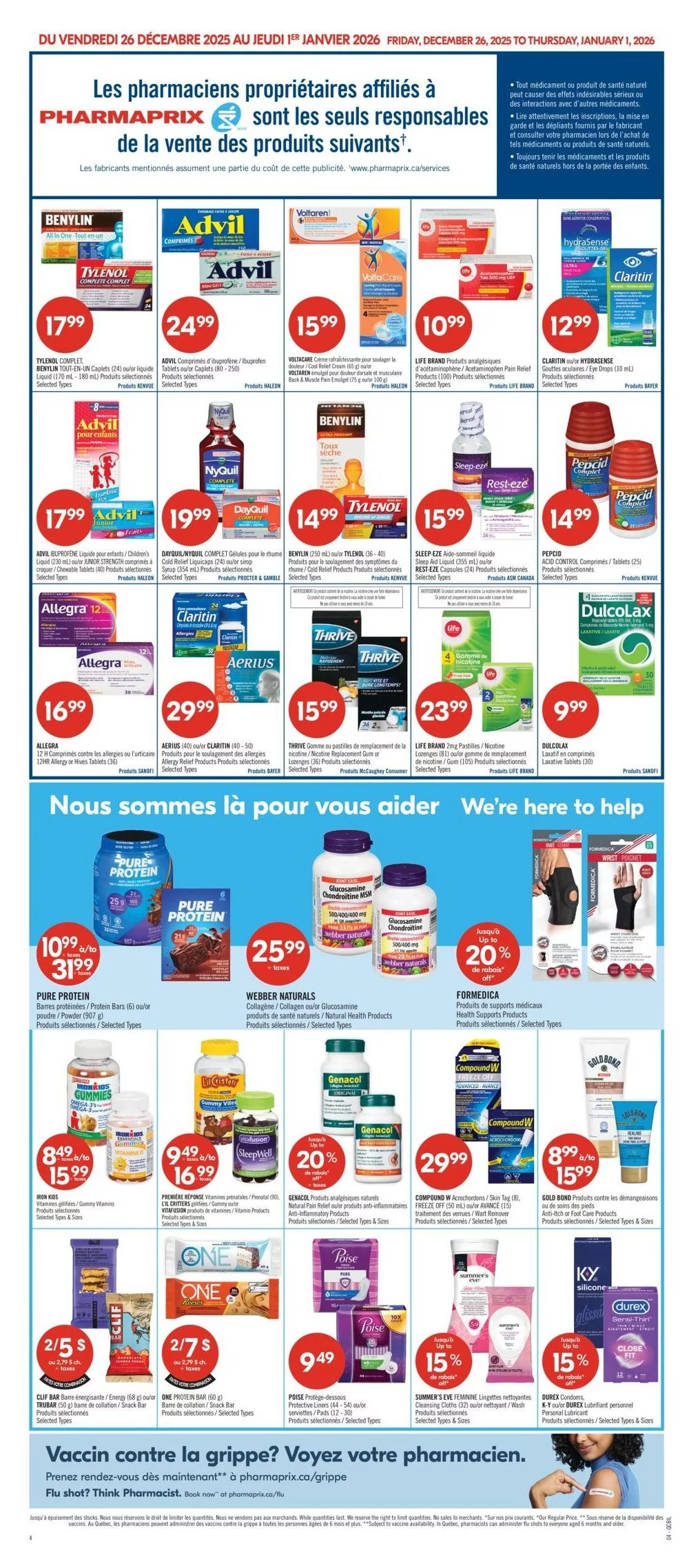 pharmaprix flyer dec 26 jan 1 8