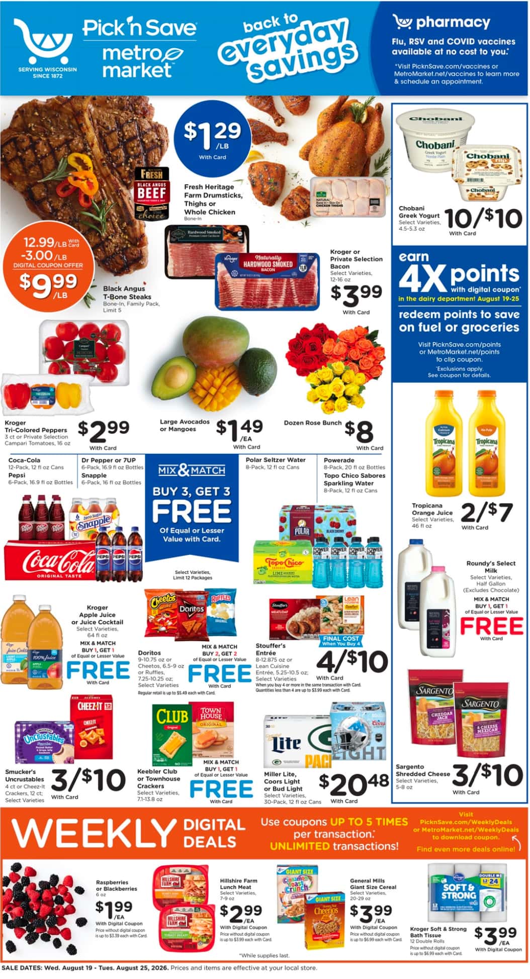 Pick N Save Weekly Ad August 26 - September 1, 2026 - Image 1 August 19 - 25