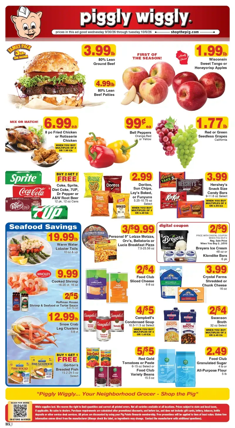 Piggly Wiggly Weekly Ad September 30 – October 6, 2026 - Image 1 Sept. 30 - Oct. 6
